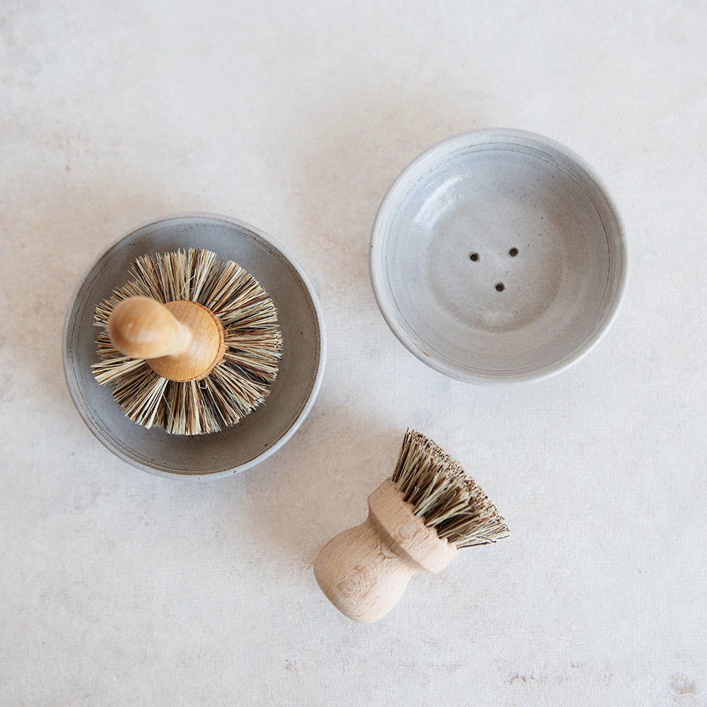 Simple Ceramic Dish Brush Holder