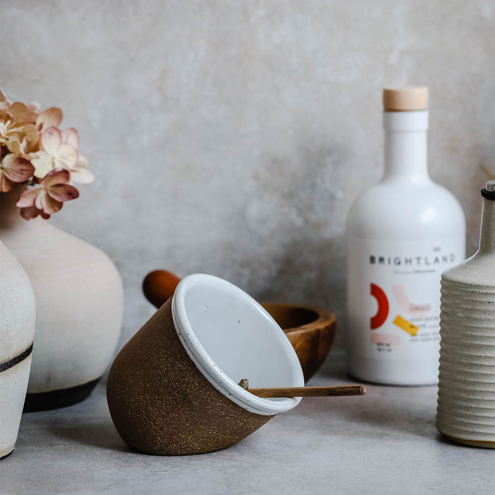 Rustic Ceramic Salt Cellar